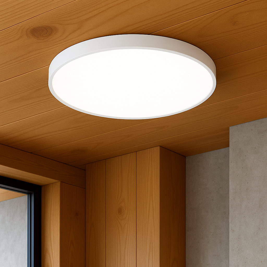 Modern Ceiling Lamp | Round LED, Thin Profile