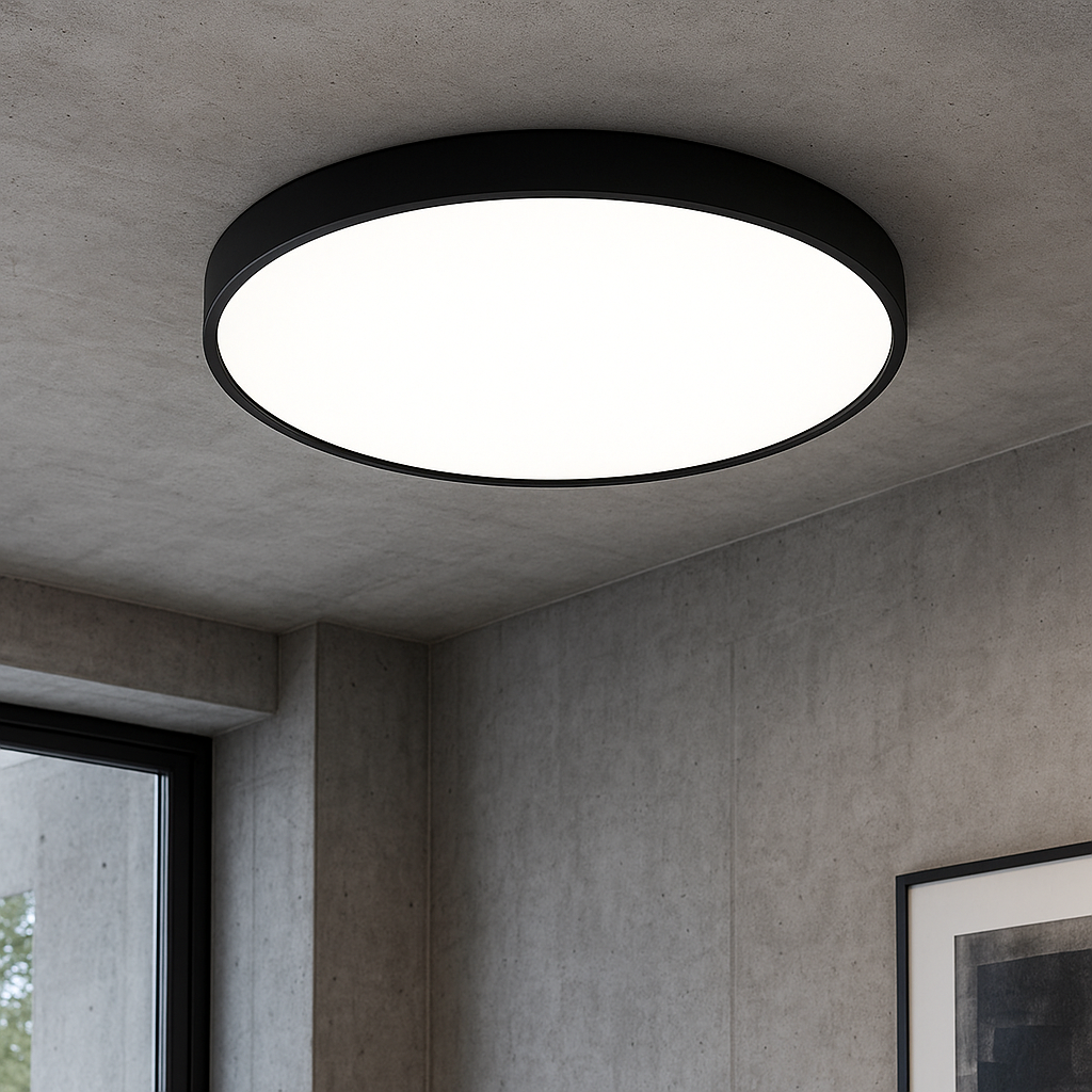 Modern Ceiling Lamp | Round LED, Thin Profile