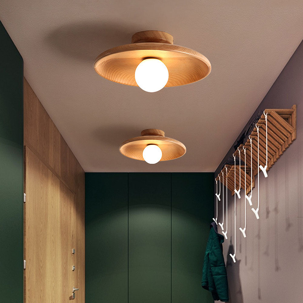 Maison | Wooden Ceiling Light for Hallways, 35CM (13.77 inch)