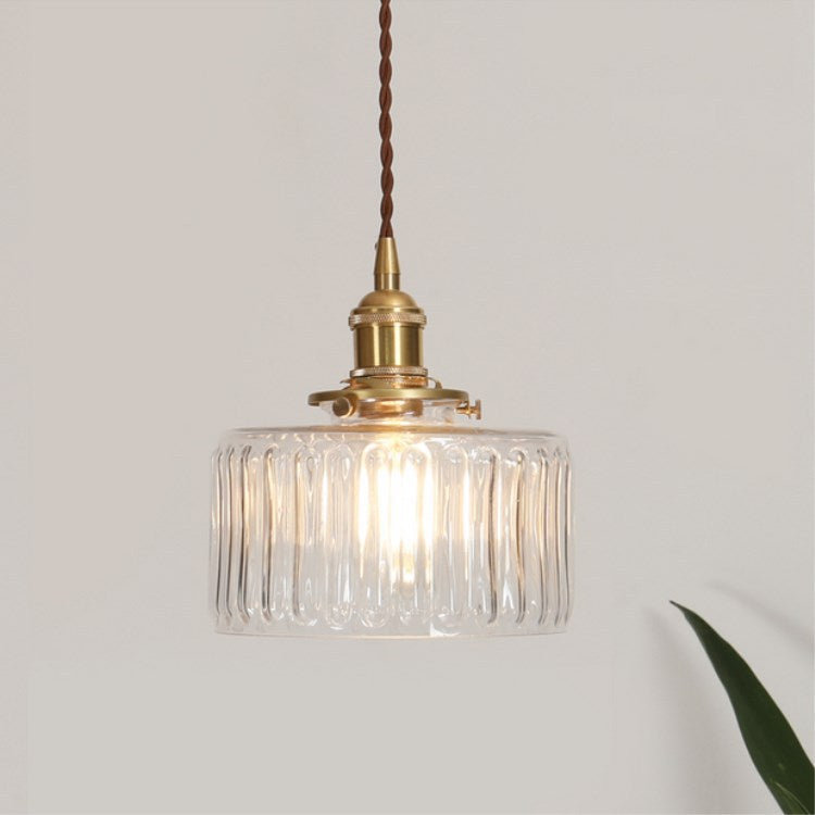 Caelina | Japanese Vintage Copper Glass Jar Pendant Light