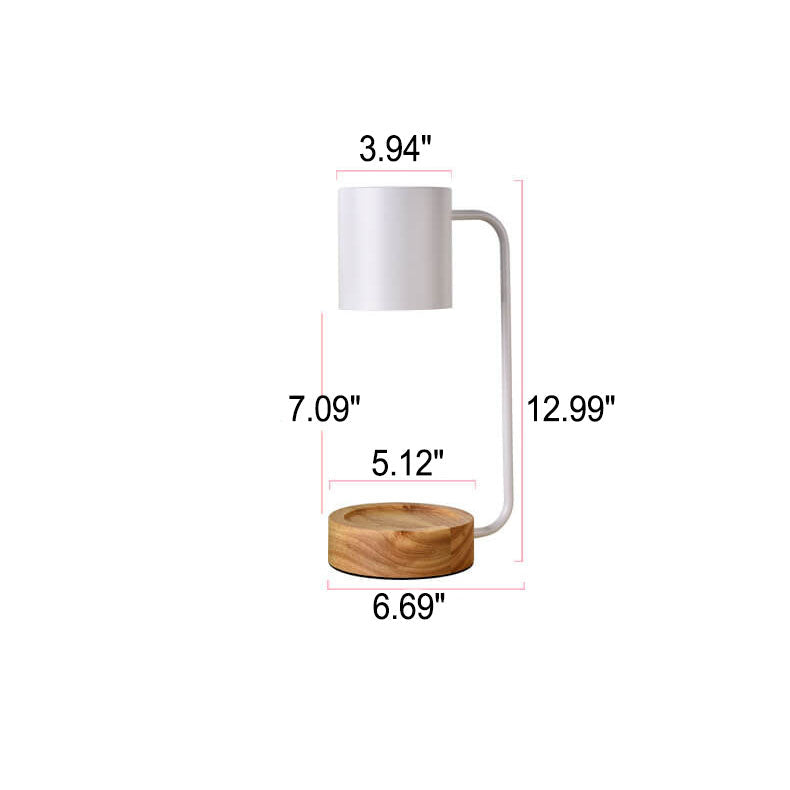 Virelle | Japanese Minimalist Style Dimmable Wood Table Lamp with Timer