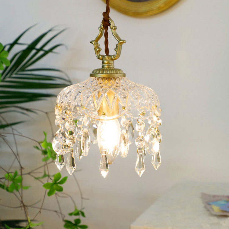 Penelope | Pendant Light Crystal Floral Ceiling Fixture