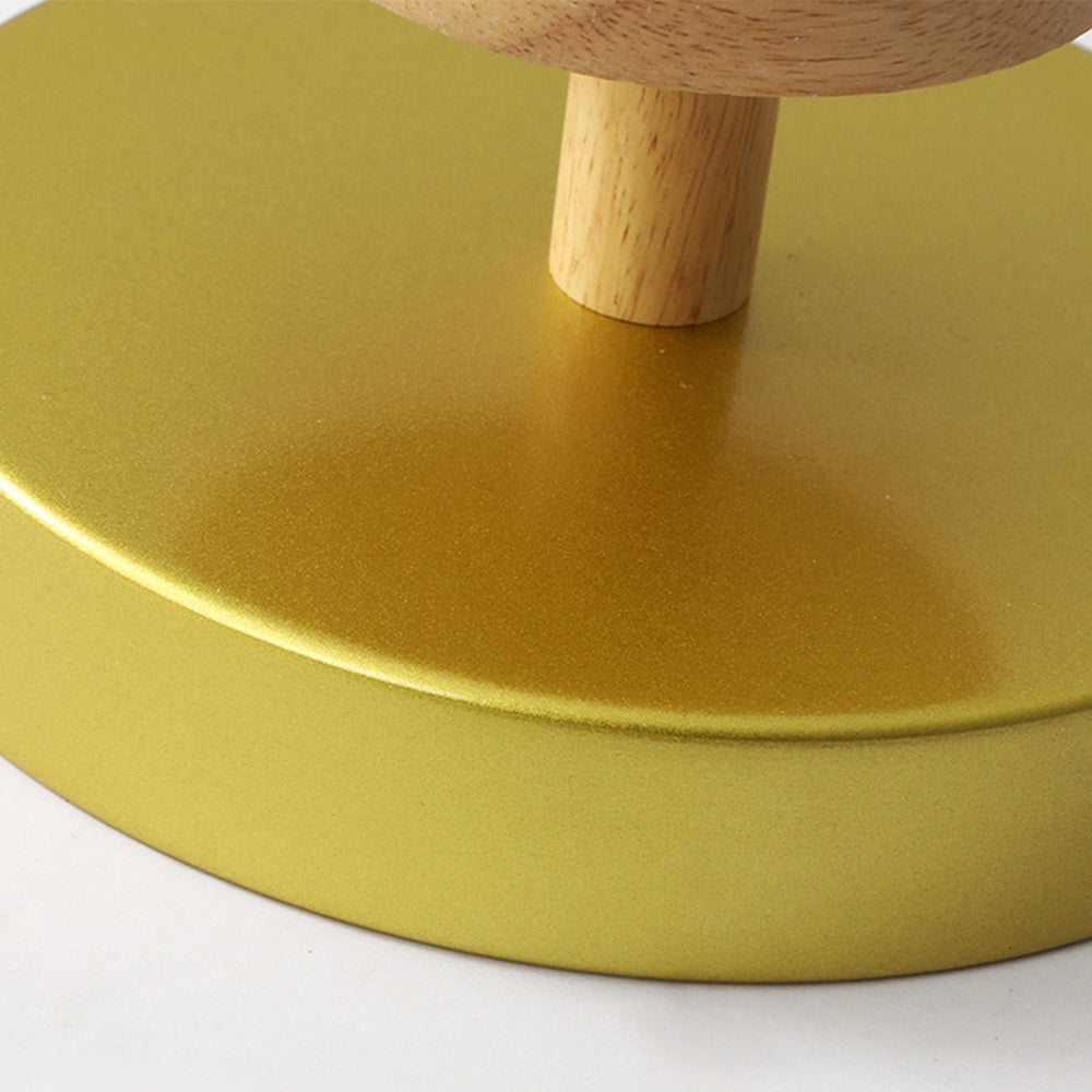 Nova | LED Scandinavian Flush Mount Ceiling Light, Wooden Ceiling Base