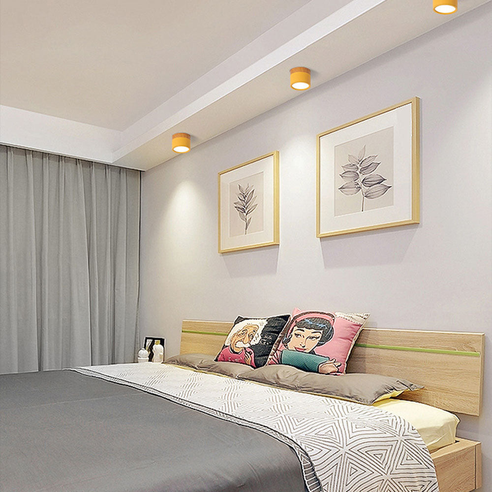 Noor | Flush Ceiling Lights, Cylinder