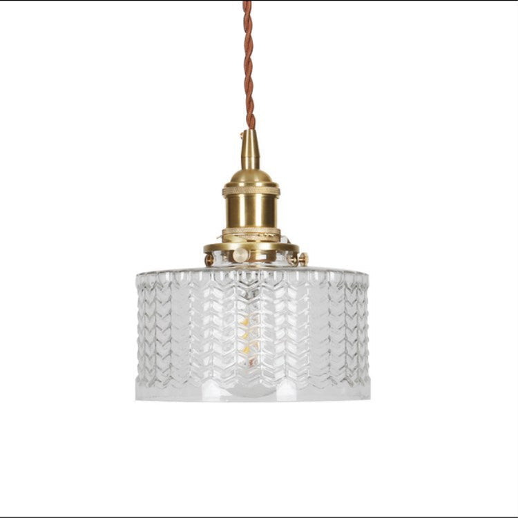 Caelina | Japanese Vintage Copper Glass Jar Pendant Light