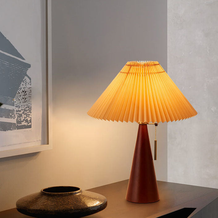 Xavi | Pleated LED Japandi Table Lamp