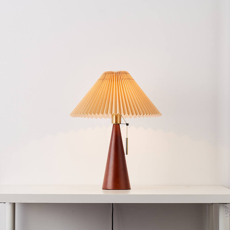 Xavi | Pleated LED Japandi Table Lamp