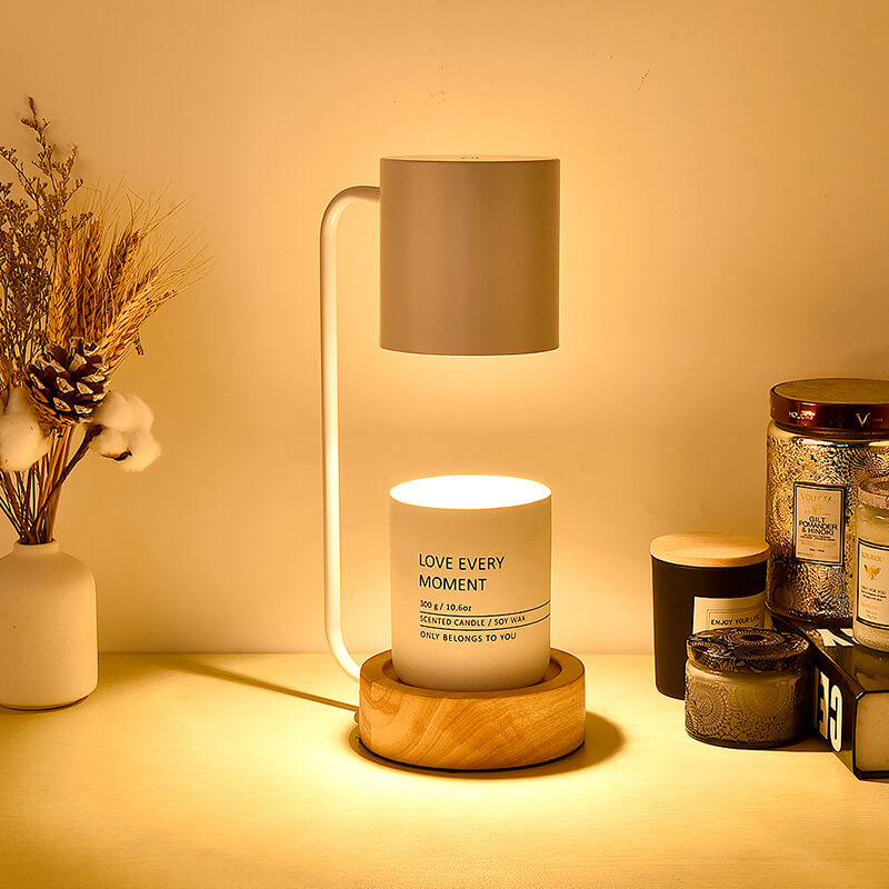 Virelle | Japanese Minimalist Style Dimmable Wood Table Lamp with Timer