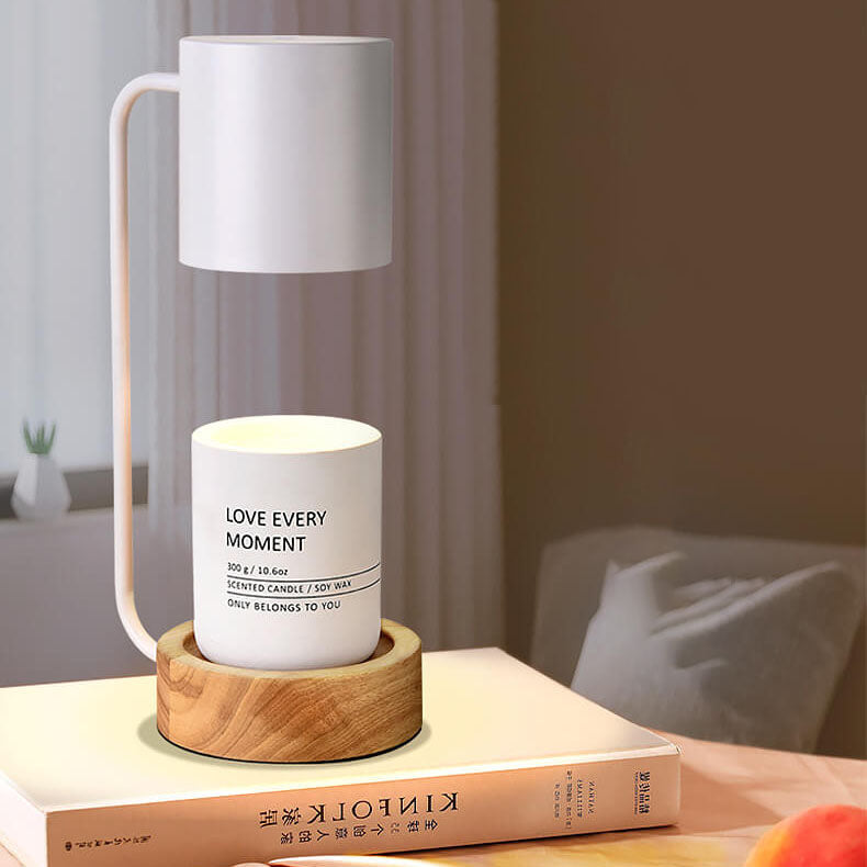 Virelle | Japanese Minimalist Style Dimmable Wood Table Lamp with Timer
