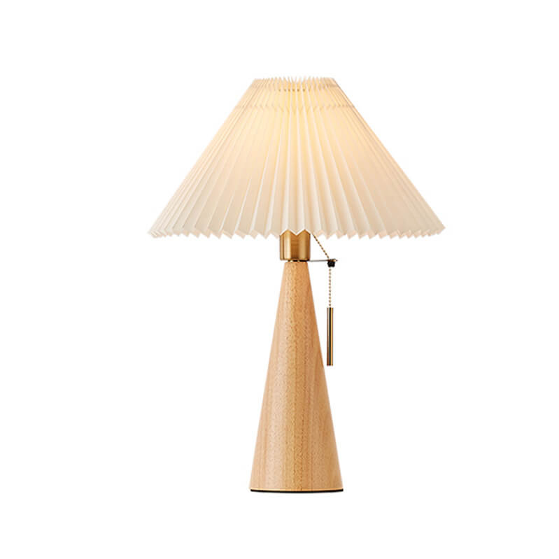 Xavi | Pleated LED Japandi Table Lamp