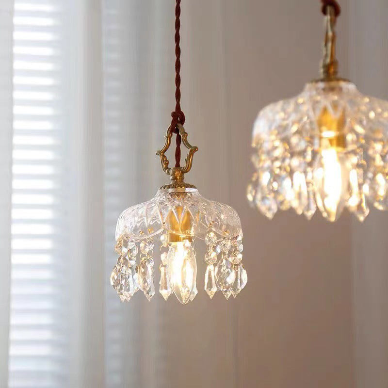 Penelope | Pendant Light Crystal Floral Ceiling Fixture