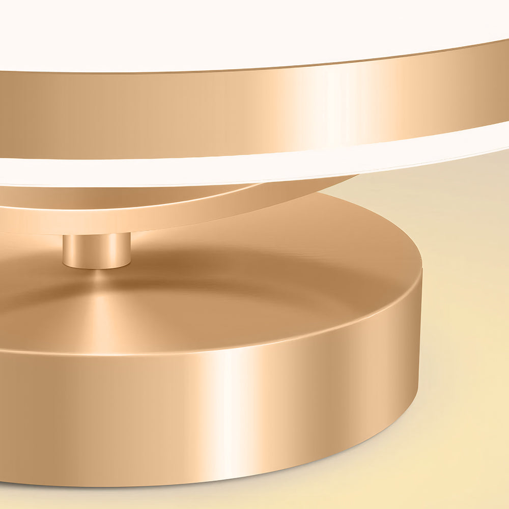 Lyra | Ceiling Light Gold Iron LED Flush Mount for Hallway and Entryway