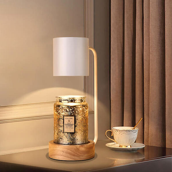 Virelle | Japanese Minimalist Style Dimmable Wood Table Lamp with Timer
