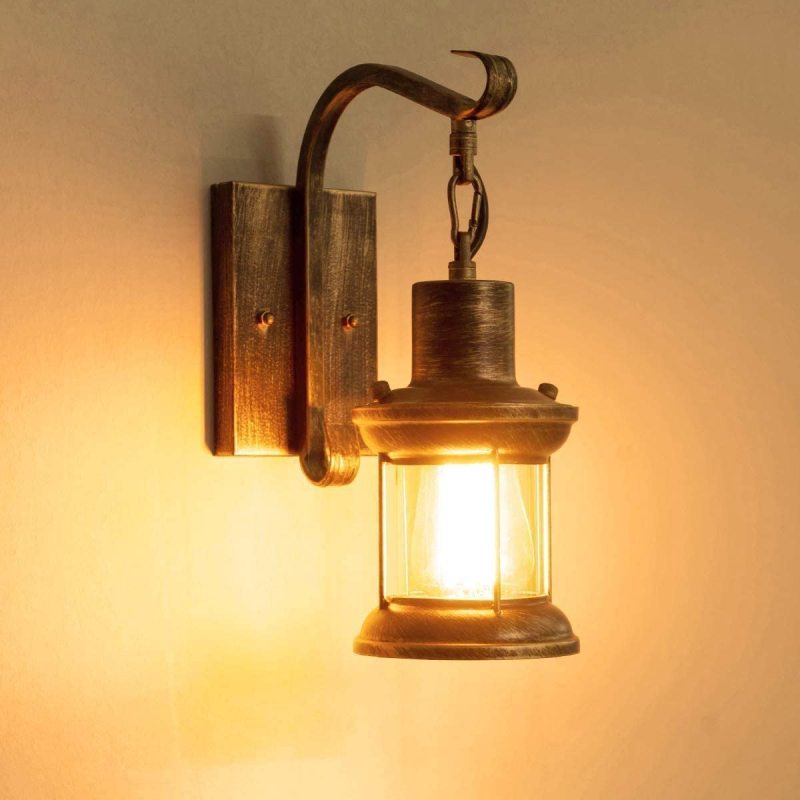 Beam | Retro Wall Sconce – Black Metal Indoor Light Fixture
