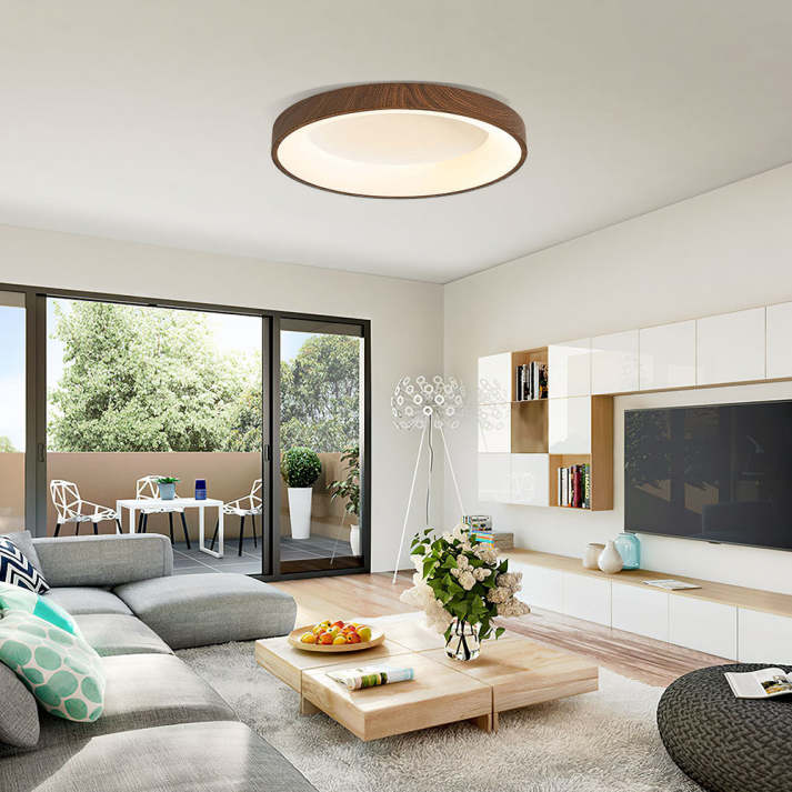 Nexa | Ceiling Light – Integrated LED, Wooden Design