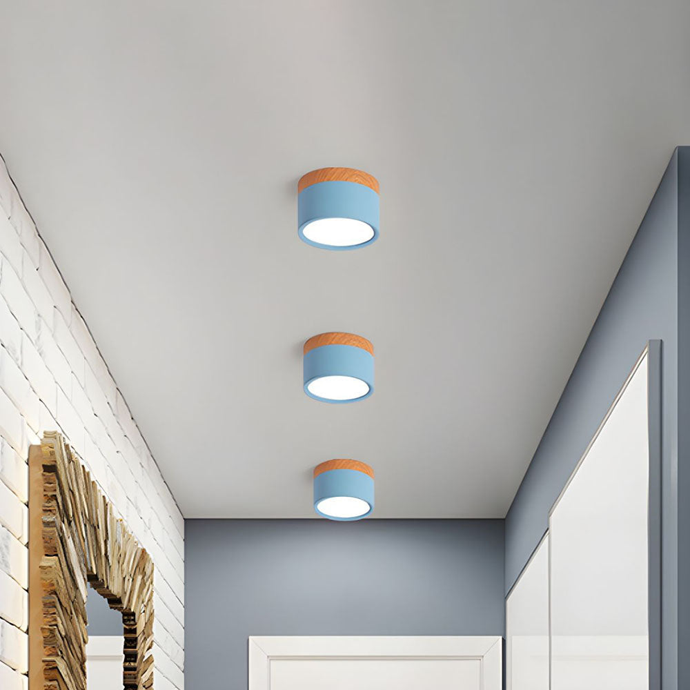 Noor | Flush Ceiling Lights, Cylinder