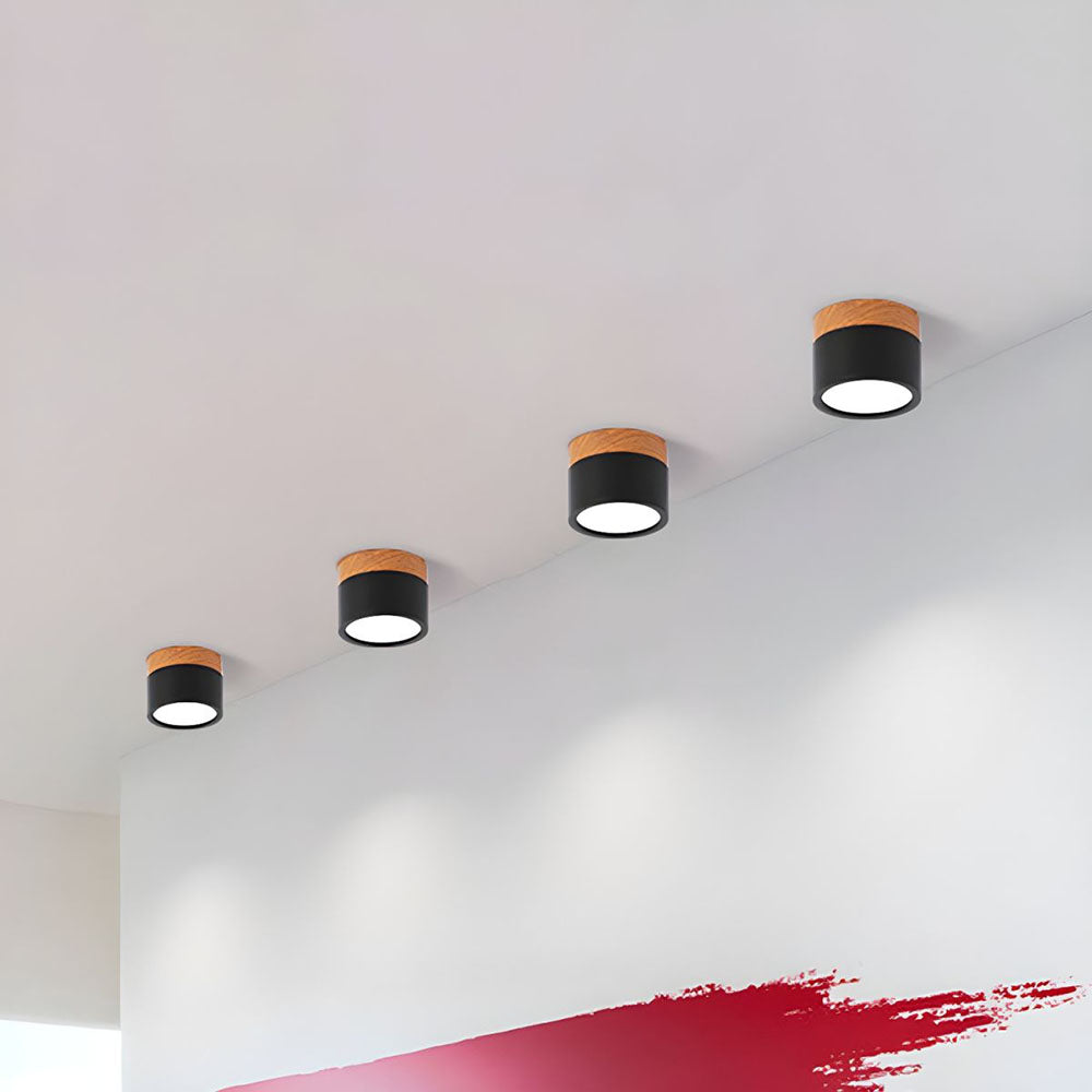 Noor | Flush Ceiling Lights, Cylinder