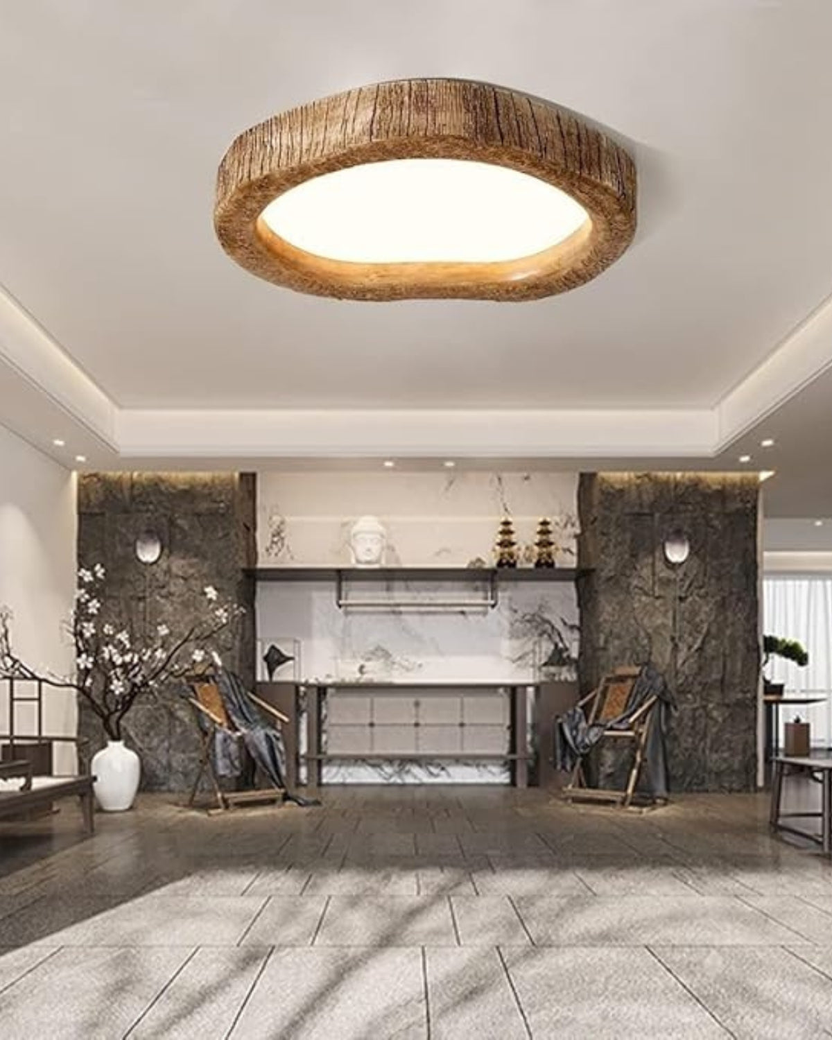 Ellington | Scandinavian Wood Ceiling Light Flush Mount