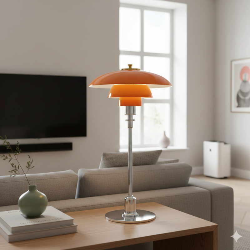 Orluna | Copper Base Art Deco Modern Desk Lamp for Office Lighting