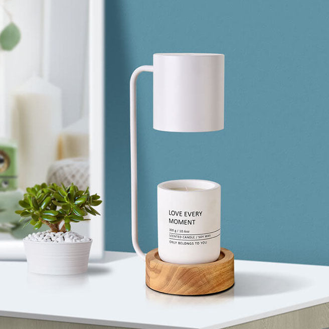 Virelle | Japanese Minimalist Style Dimmable Wood Table Lamp with Timer