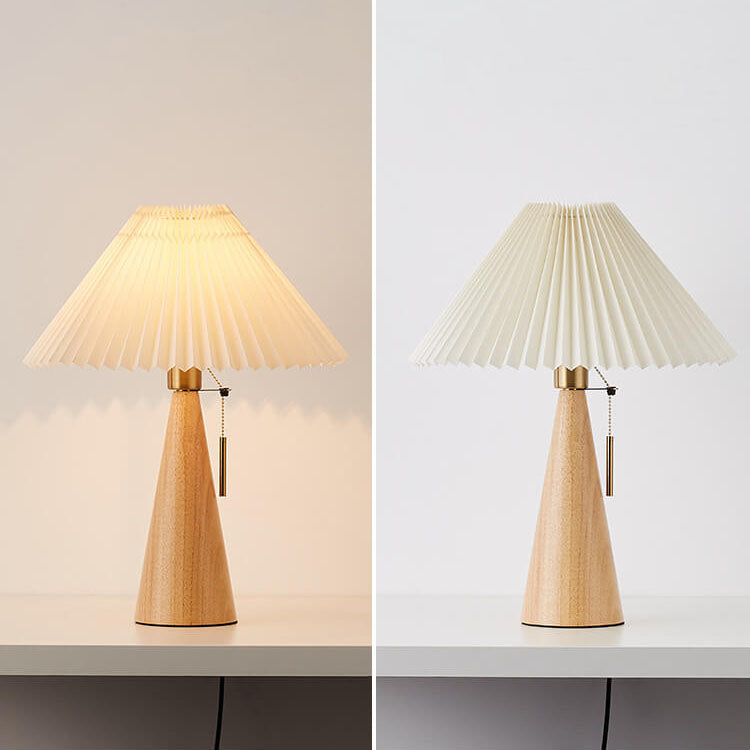 Xavi | Pleated LED Japandi Table Lamp
