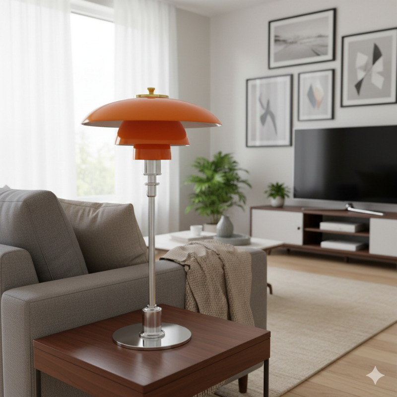 Orluna | Copper Base Art Deco Modern Desk Lamp for Office Lighting