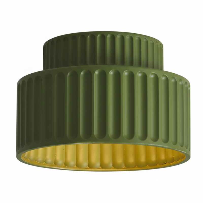 Caelum | Semi Flush Cream Shade Lamp for Modern Classic Interiors