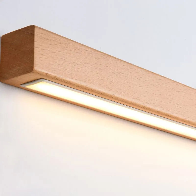Luna Wooden Vanity Light – Linear Mirror Light