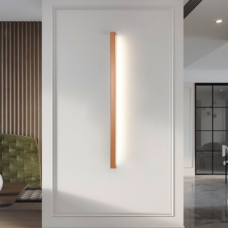 Luna Wooden Vanity Light – Linear Mirror Light