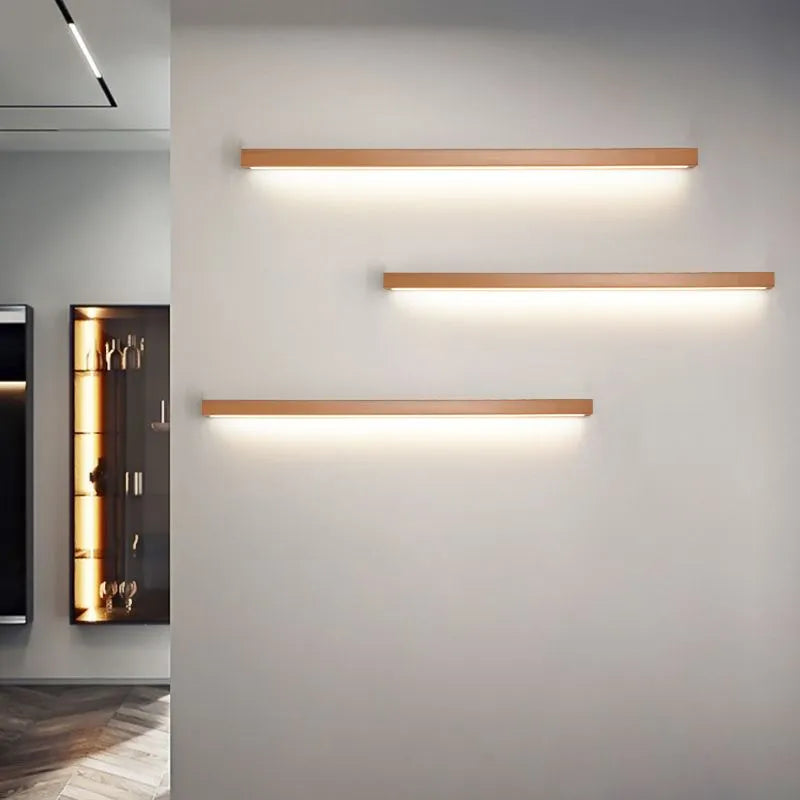 Luna Wooden Vanity Light – Linear Mirror Light