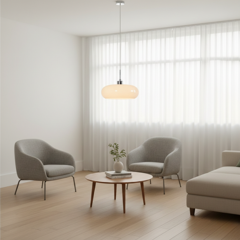 Stellan | Mid-Century Bauhaus Glass Pendant Light for Modern Home