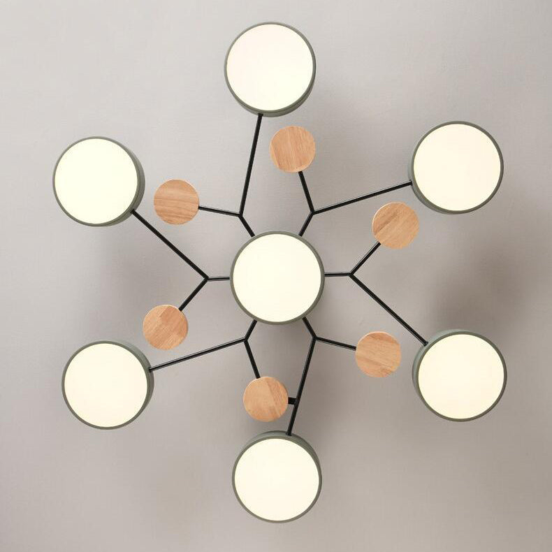 Willem | Semi-Flush Mount Multi-Arm LED Ceiling Light