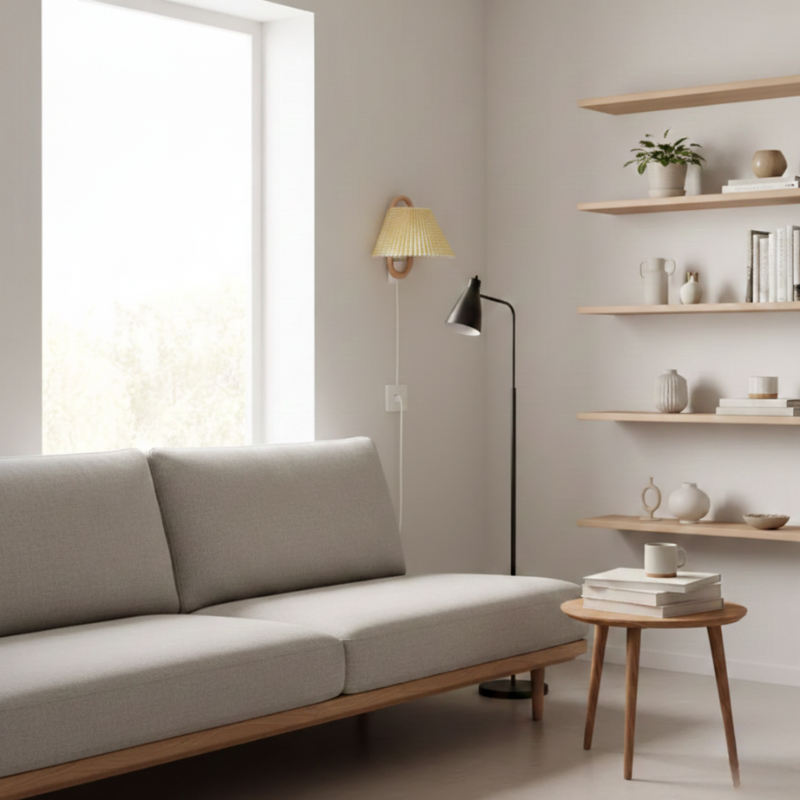 Sunniva | Semi-Circle 1-Light Wall Sconce for Bedroom