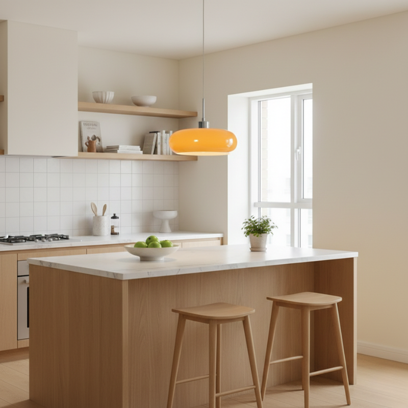 Stellan | Mid-Century Bauhaus Glass Pendant Light for Modern Home