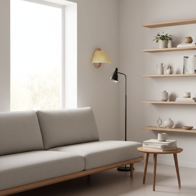Sunniva | Semi-Circle 1-Light Wall Sconce for Bedroom