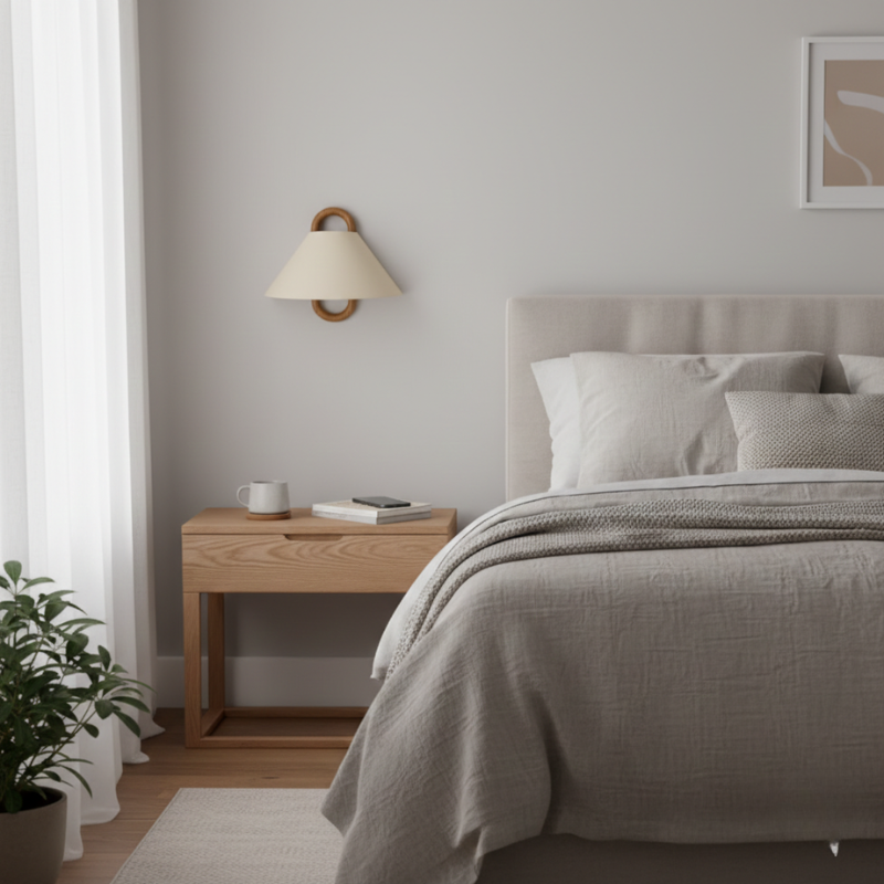 Sunniva | Semi-Circle 1-Light Wall Sconce for Bedroom