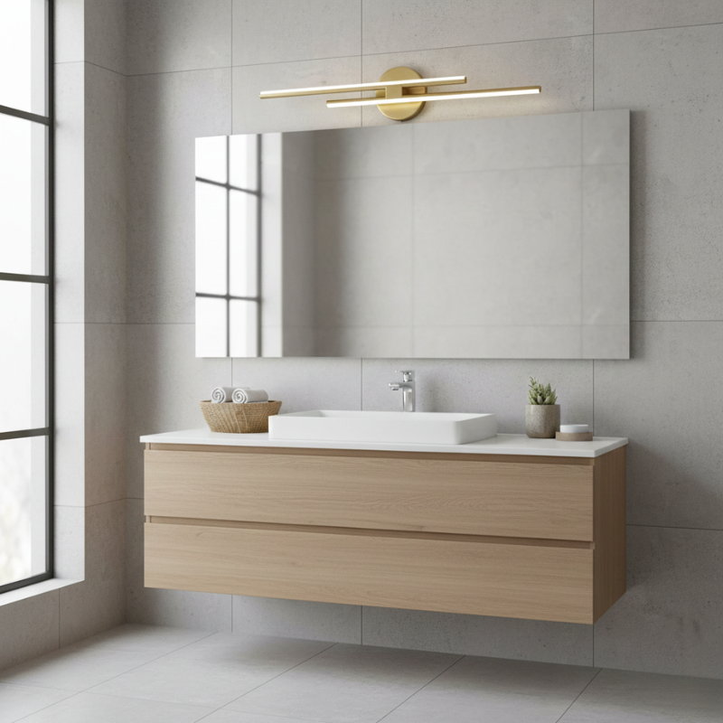 Evren | Modern Striped LED Wall Lamp Cool Glow Vanity Lighting