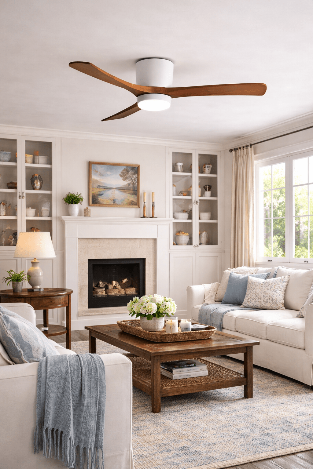 Aura | Wooden LED Ceiling Fan with Light (42” / 48” / 52”)