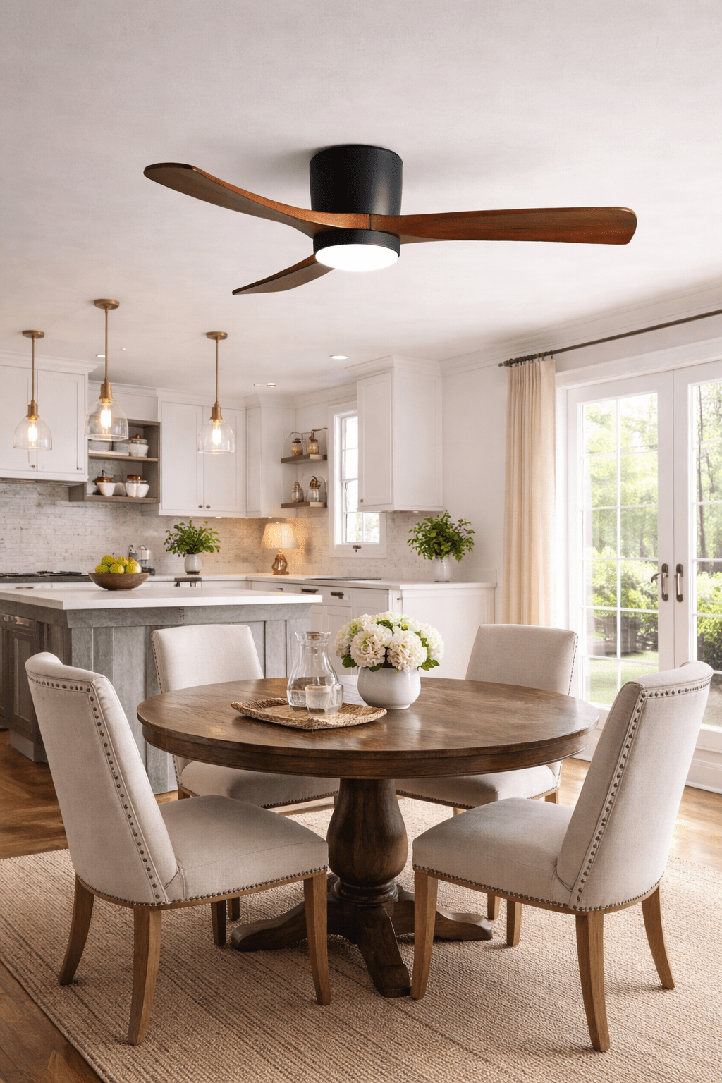 Aura | Wooden LED Ceiling Fan with Light (42” / 48” / 52”)