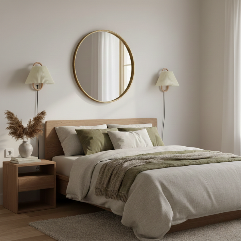 Sunniva | Semi-Circle 1-Light Wall Sconce for Bedroom