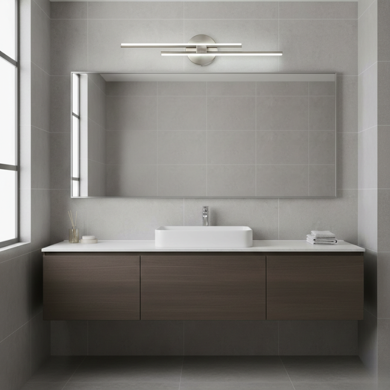 Evren | Modern Striped LED Wall Lamp Cool Glow Vanity Lighting