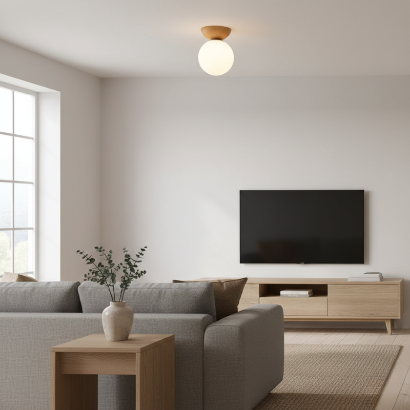 Maren | 3-Color LED Japanese-Style Ceiling Light for Home Lighting