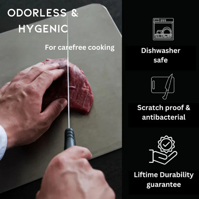 Elodie | Food Grade Odor Resistant Chopping Board for Meat Vegetables and Fruit Preparation