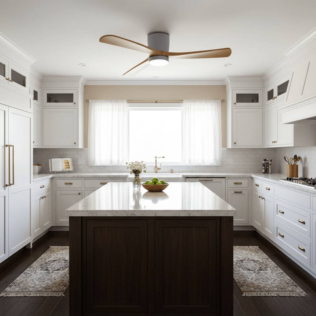 Aura | Wooden LED Ceiling Fan with Light (42” / 48” / 52”)