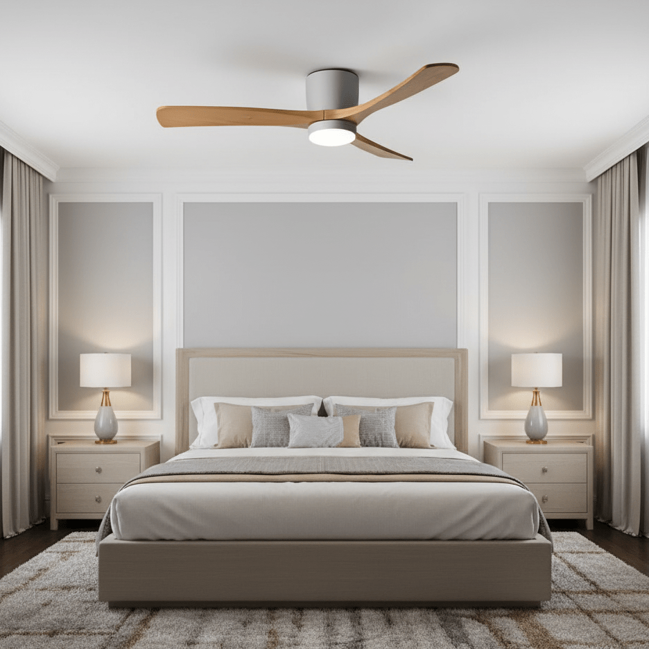 Aura | Wooden LED Ceiling Fan with Light (42” / 48” / 52”)