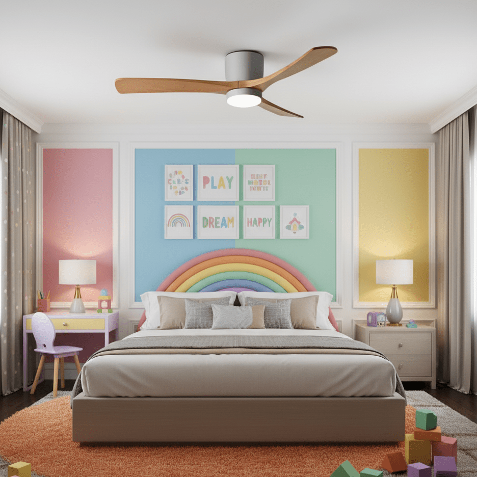 Aura | Wooden LED Ceiling Fan with Light (42” / 48” / 52”)