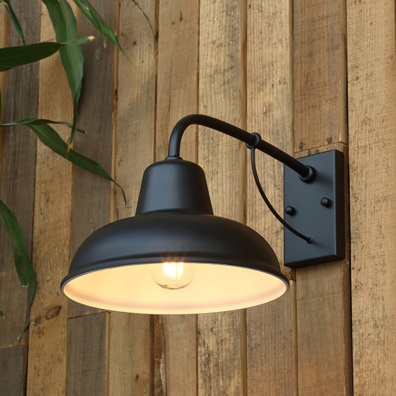 Ashford | Vintage Outdoor Wall Light Iron Fixture for Patio & Garage