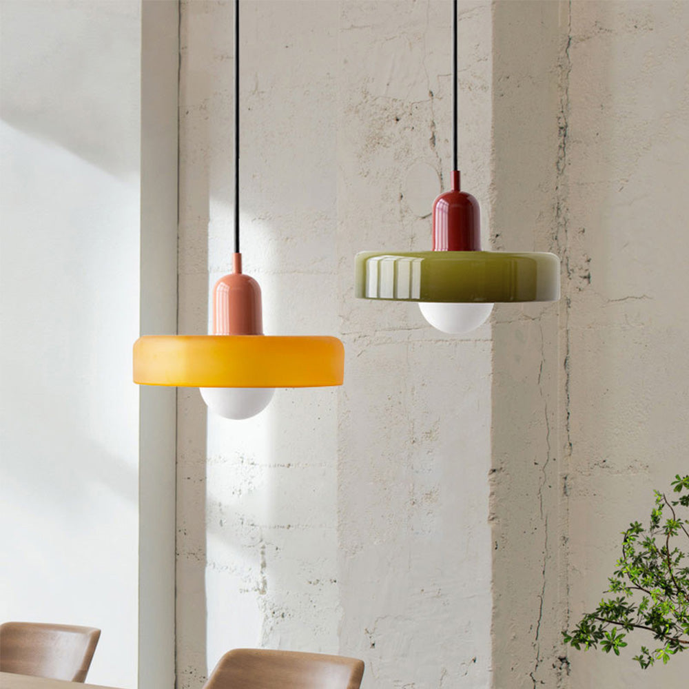 Luna | Retro Glass Pendant Lights, Living Room