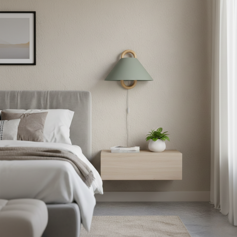 Sunniva | Semi-Circle 1-Light Wall Sconce for Bedroom