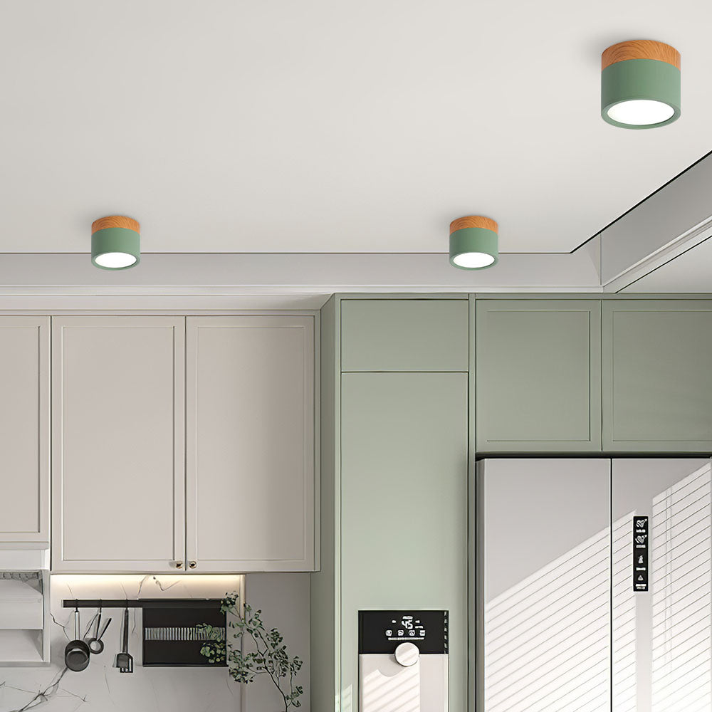 Noor | Flush Ceiling Lights, Cylinder